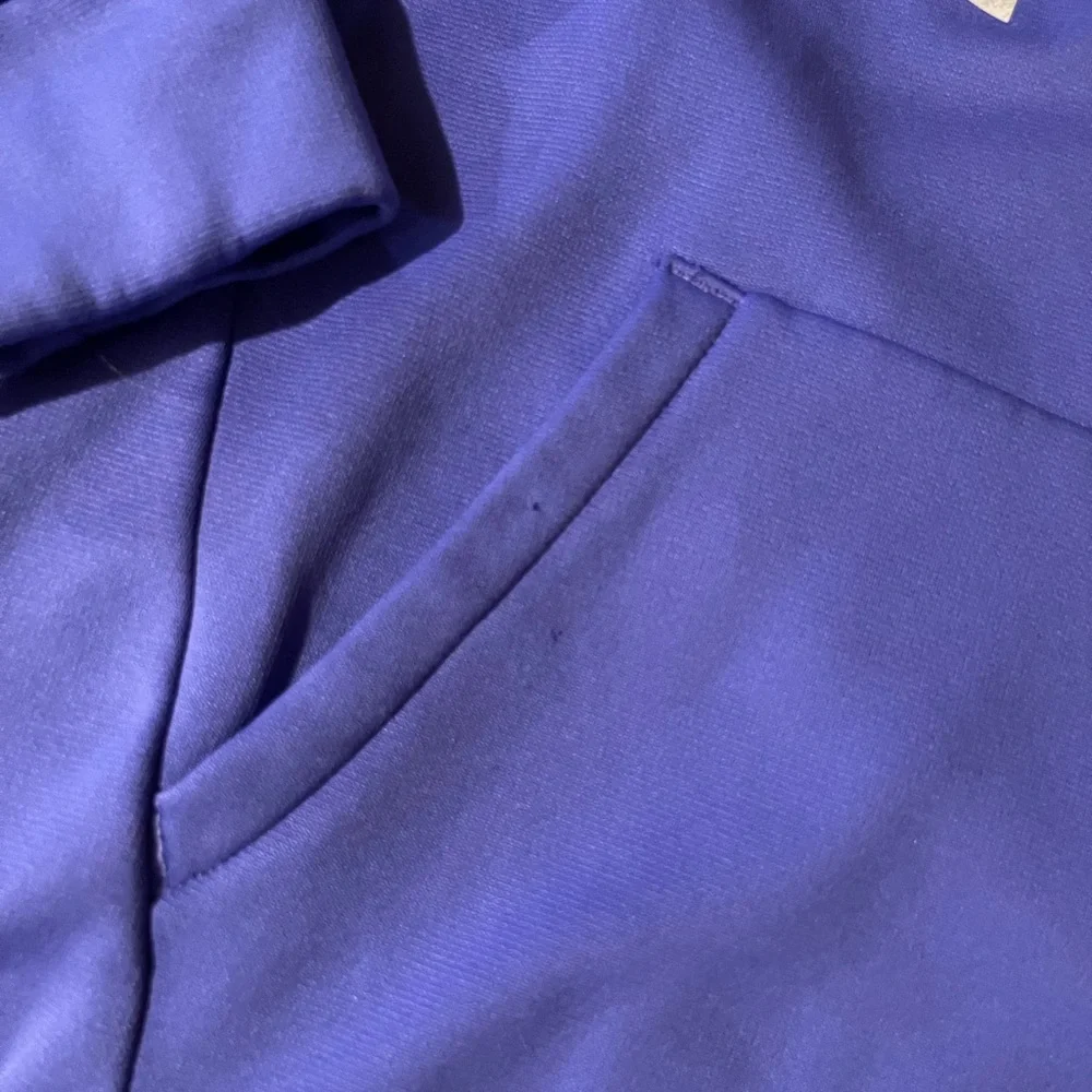 Girls Under Armour Purple/Periwinkle Hoodie with Silver Sparkle Logo